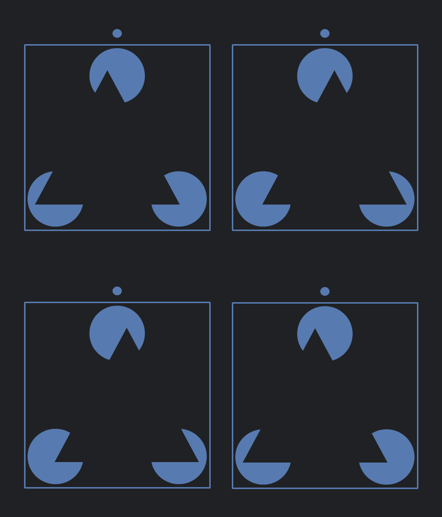 Stereogram with the Kanizsa Triangle