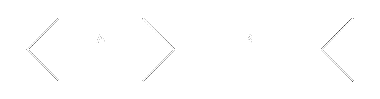 Müller-Lyer illusion – line B is the same length as line A, despite appearing longer